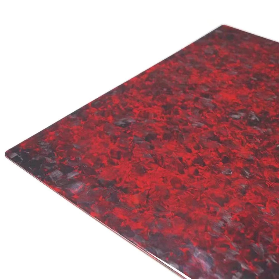 Red Forged Carbon Fiber Plate