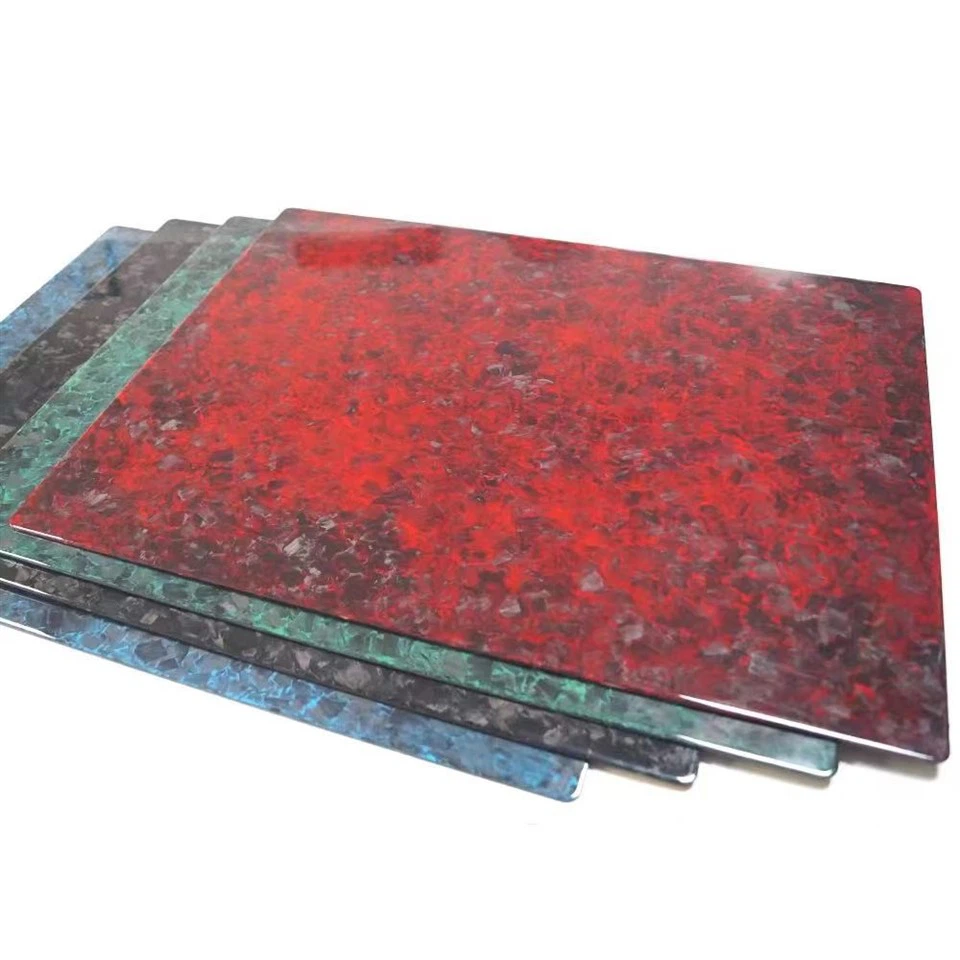 Red Forged Carbon Fiber Plate